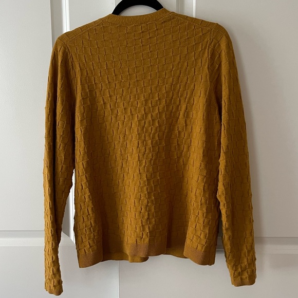 Madewell Malvern Slim Cardigan Sweater in Antique Gold - Picture 6 of 6